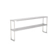 American Chef 12" x 72" Double Tier Stainless Steel Overshelf - DOV-1272