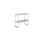 American Chef 14" x 36" Double Tier Stainless Steel Overshelf - DOV-1436