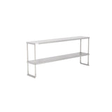American Chef 14" x 72" Double Tier Stainless Steel Overshelf - DOV-1472