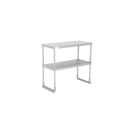 American Chef 16" x 36" Double Tier Stainless Steel Overshelf - DOV-1636