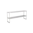 American Chef 16" x 72" Double Tier Stainless Steel Overshelf - DOV-1672