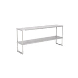 American Chef 16" x 72" Double Tier Stainless Steel Overshelf - DOV-1672