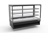 American Chef 72″ Square Glass Floor Refrigerated Display Case DCS72 - VRS Restaurant Equipment & Supply Store