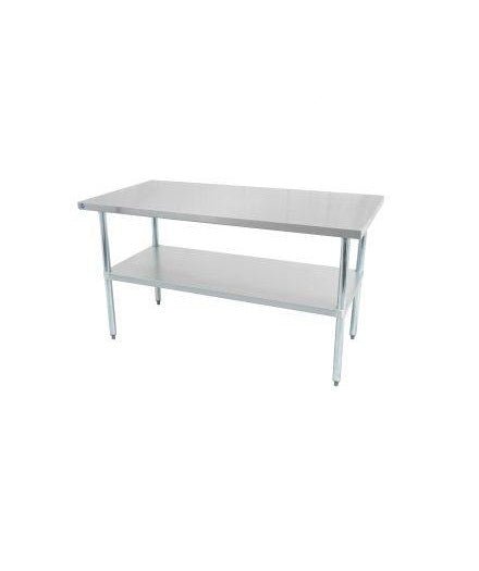 Thorinox Stainless Steel Worktable With A Galvanized Undershelf - 30" Width - VRS Restaurant Equipment & Supply Store