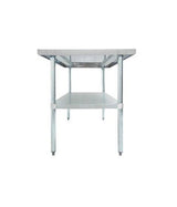 Thorinox Stainless steel worktable with a galvanized undershelf - 30" width