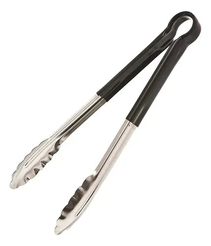 Browne 5512BK Black Colour-Coded Tongs, 12 in, Stainless Steel - product image