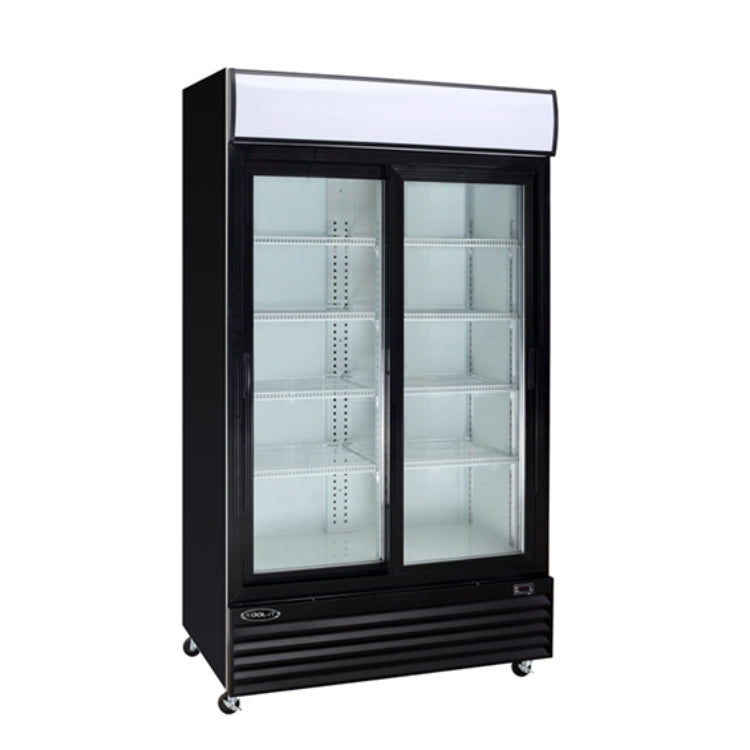 Kool-It Double Sliding Door Cooler - KSM-40 - VRS Restaurant Equipment & Supply Store