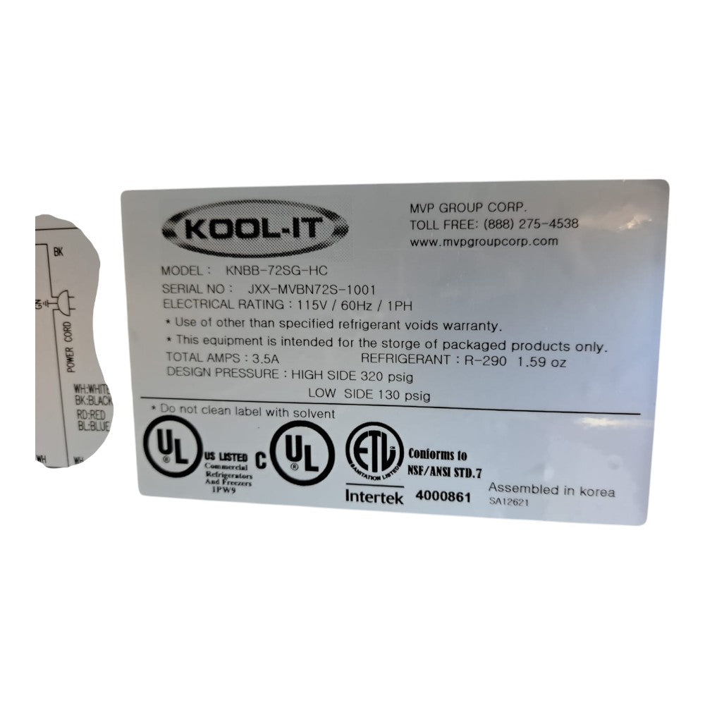 Kool-It KNBB-72SG-HC