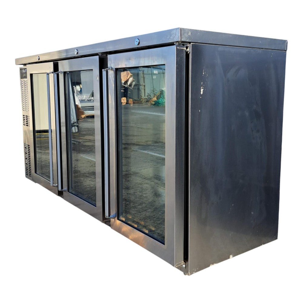 Kool-It KNBB-72SG-HC Back Bar Refrigerator - 3 Door