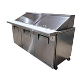 TRUE TSSU-72-30M-B-ST-HC - Mega Top Refrigerated Prep Table - 72"