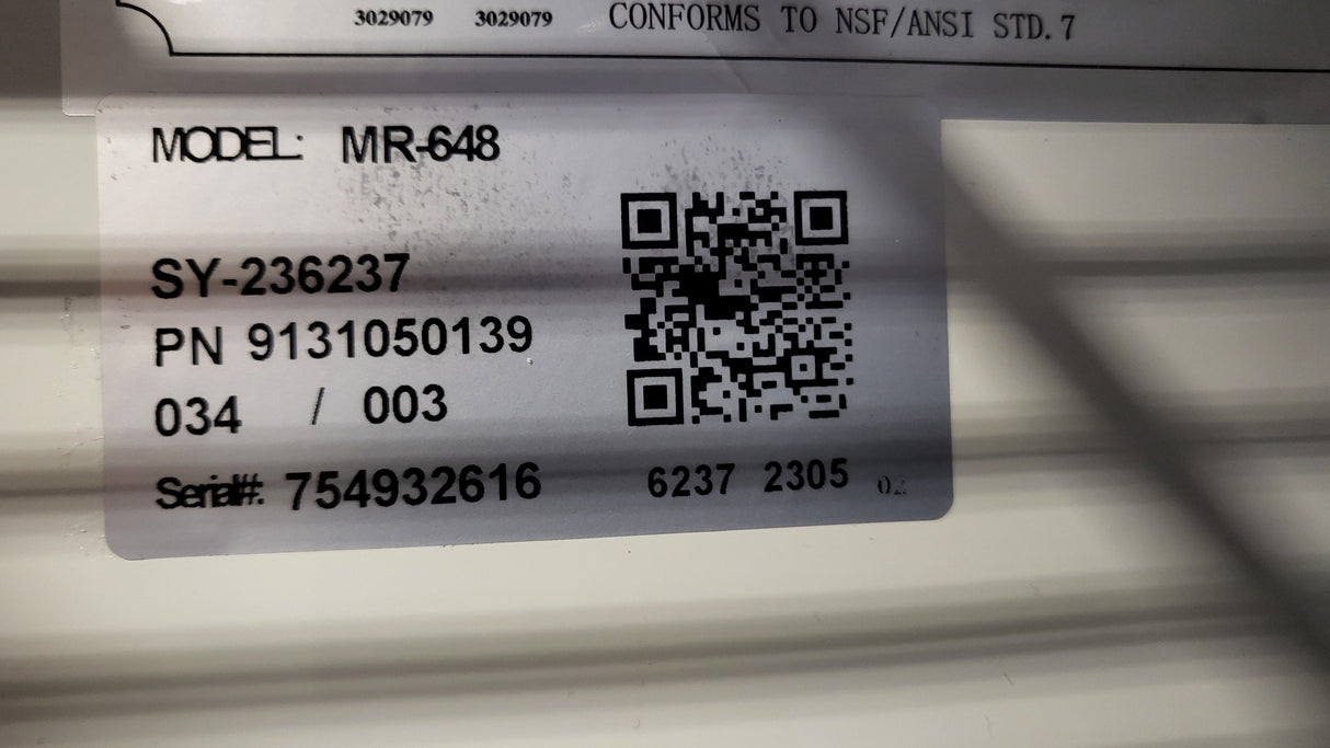 Canco MR-648 Single Swing Door Display Refrigerator