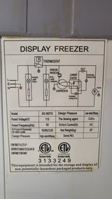 Novelty XS-360YX Ice Cream Display Freezer