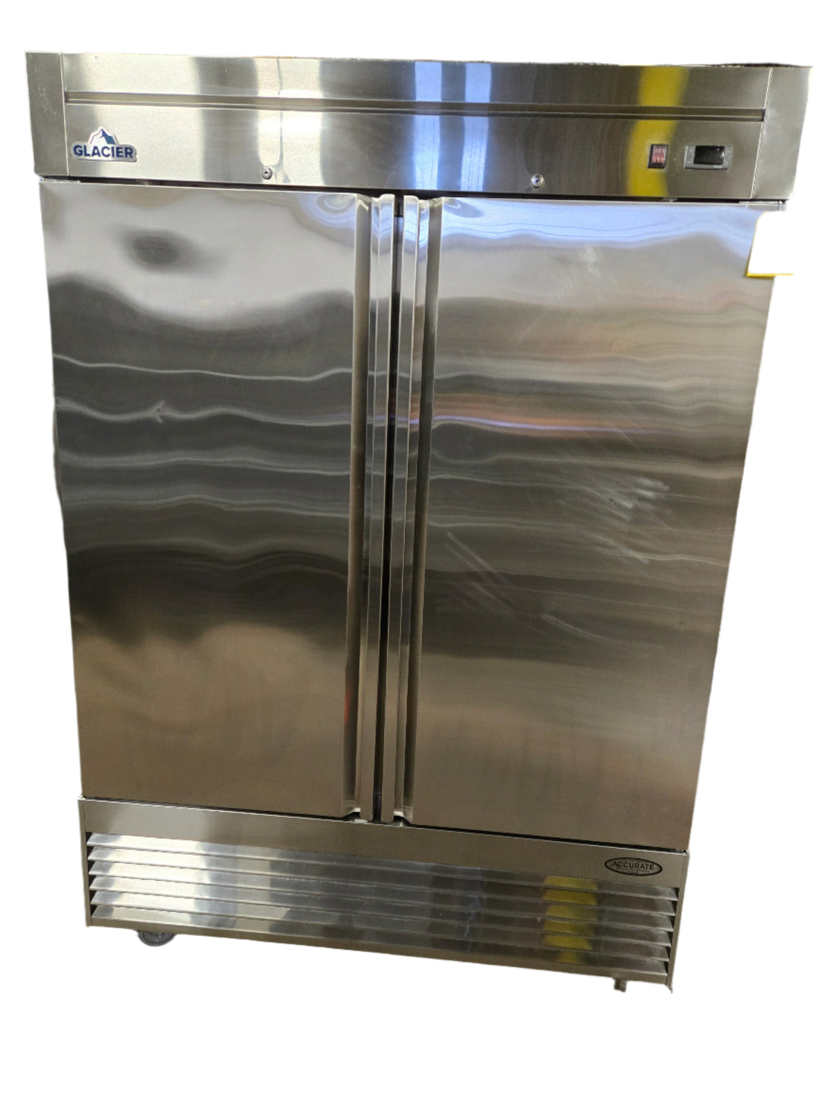 Glacier GR-2 55" Bottom Mount Solid 2-Door Reach-In Refrigerator