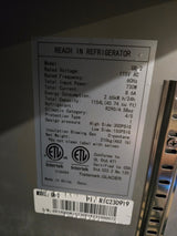 Glacier GR-2 55" Bottom Mount Solid 2-Door Reach-In Refrigerator
