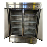 Glacier GR-2 55" Bottom Mount Solid 2-Door Reach-In Refrigerator