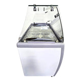 Omcan 44588 Ice Cream Freezer with Guard - 49-in Flat top