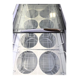 Omcan 44588 Ice Cream Freezer with Guard - 49-in Flat top