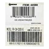 Omcan 44588 Ice Cream Freezer with Guard - 49-in Flat top