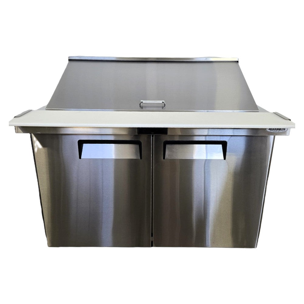 Atosa MSF8306GR Refrigerated Mega Top Prep Table - 2 Door
