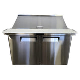 Atosa MSF8306GR Refrigerated Mega Top Prep Table - 2 Door
