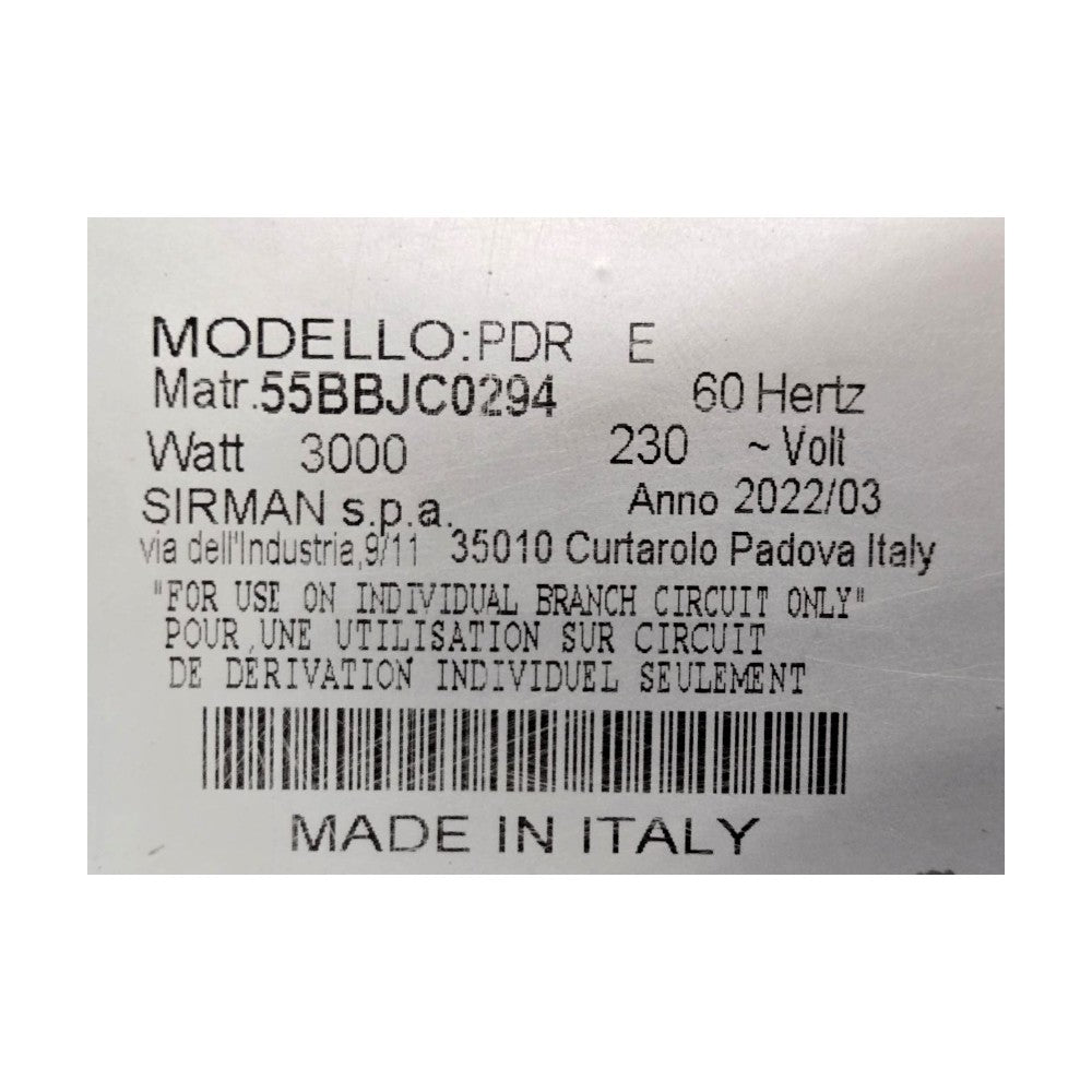 Sirman PDR-E Double Panini Grill