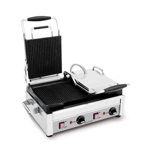 Eurodib SFE02365 Commercial Double Grooved Sandwich Grill - 3200Watts - VRS Restaurant Equipment & Supply Store