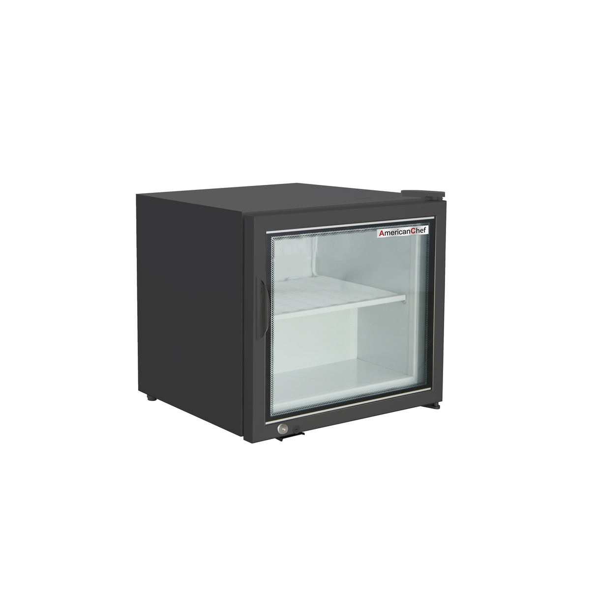 American Chef F1G-23C compact glass door freezer merchandiser