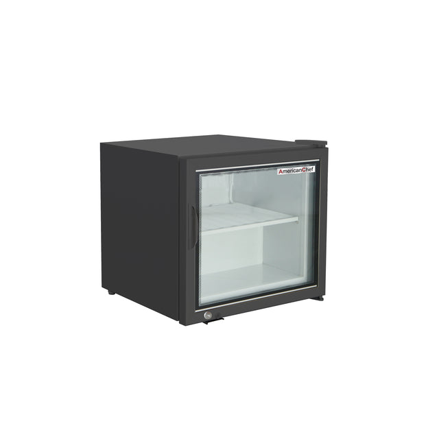 American Chef F1G-23C compact glass door freezer merchandiser