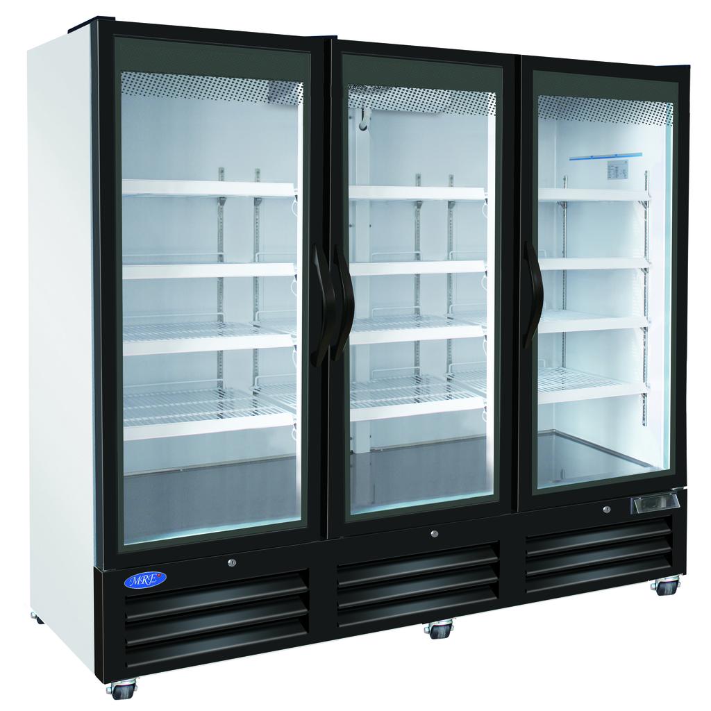 American Chef 81″ Glass Door Merchandiser Freezer F3G-81B