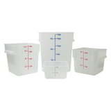 American Chef FSC-2W - Square Storage Container, White, Polypropylene - 2 Quart, Polypropylene