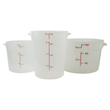 American Chef FSCR-20W - Round Storage Container, White, Polypropylene - 22 Quart, Polypropylene