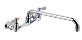 American Chef FW-8-12 Wall-Mounted Faucet – Lead Free, 8" Centers, 12" Swing Spout