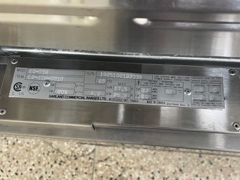 Garland ED-15H Cook Top