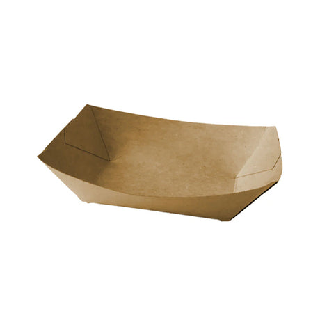 Globe 6071 7.65″ X 5.3″ X 2.5″ Kraft Boat Container – 600/Case - VRS Restaurant Equipment & Supply Store