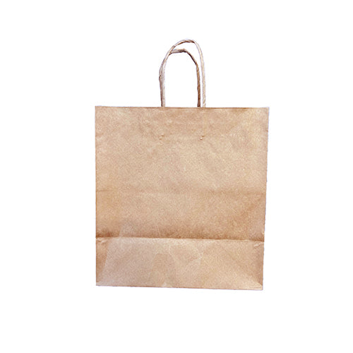 Globe KSBL 13″ X 7″ X 13″ Kraft Shopping Bag – 250/Case - VRS Restaurant Equipment & Supply Store