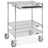 VRS 30" x 24" x 40" Wire Computer Cart - H-7555