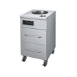 Hatco HRDW-2U-1 Two Drawer Rice Warmer With Utensil Well and Pan - VRS Restaurant Equipment & Supply Store