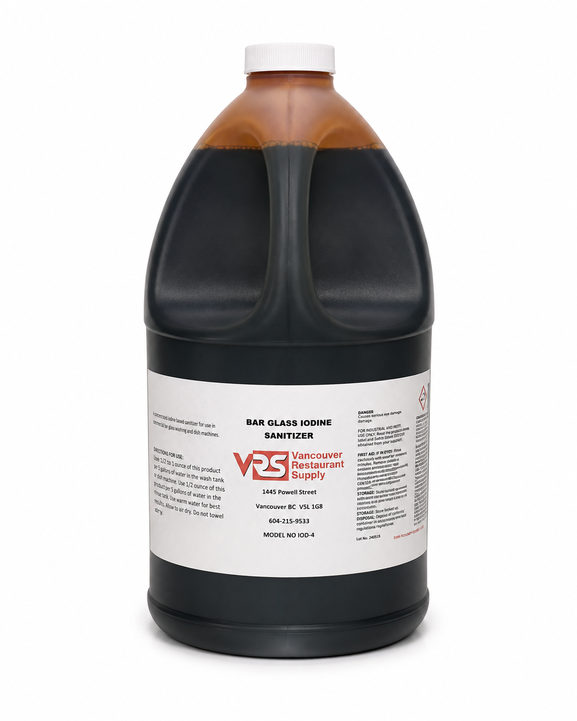 VRS Commercial Glass / Glasswasher Machine Iodine, 4L - IOD-4