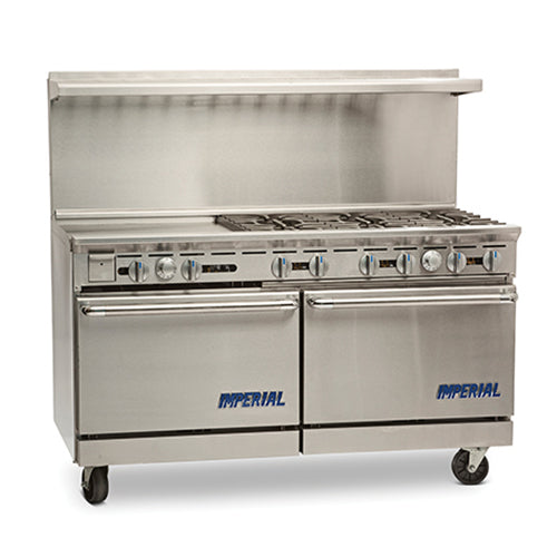 Imperial IR-6-G12 48″ Propane Gas Range With 12″ Griddle - VRS Restaurant Equipment & Supply Store