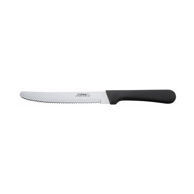 Winco Steak Knives, 5″ Blade, Round Tip - K-50P