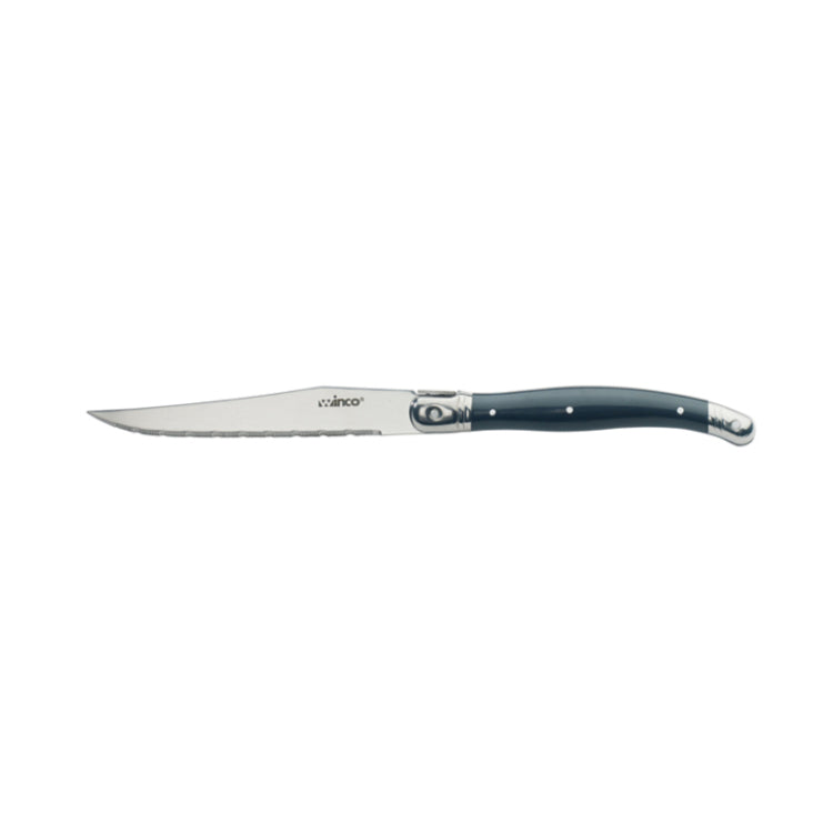 Winco Steak Knives, 4-3/4″ Blade, Pointed Tip, Euro Slim ABS Handle - K-73PC