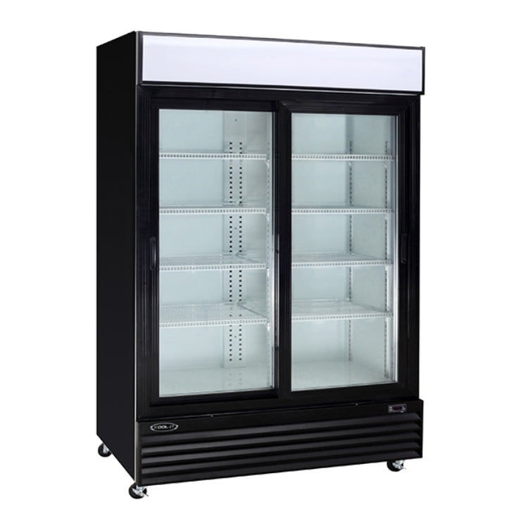 Kool-It Double Sliding Door Cooler - KSM-36 - VRS Restaurant Equipment & Supply Store