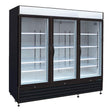 Kool-It KGF-72 3 Door Glass Freezer Merchandiser - VRS Restaurant Equipment & Supply Store