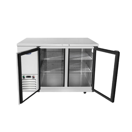 Atosa 48″ Back Bar Cooler with Glass Doors - MBB48GGR