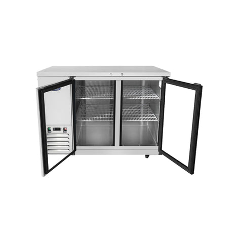 Atosa 59″ Back Bar Cooler with Glass Doors - MBB59GGR