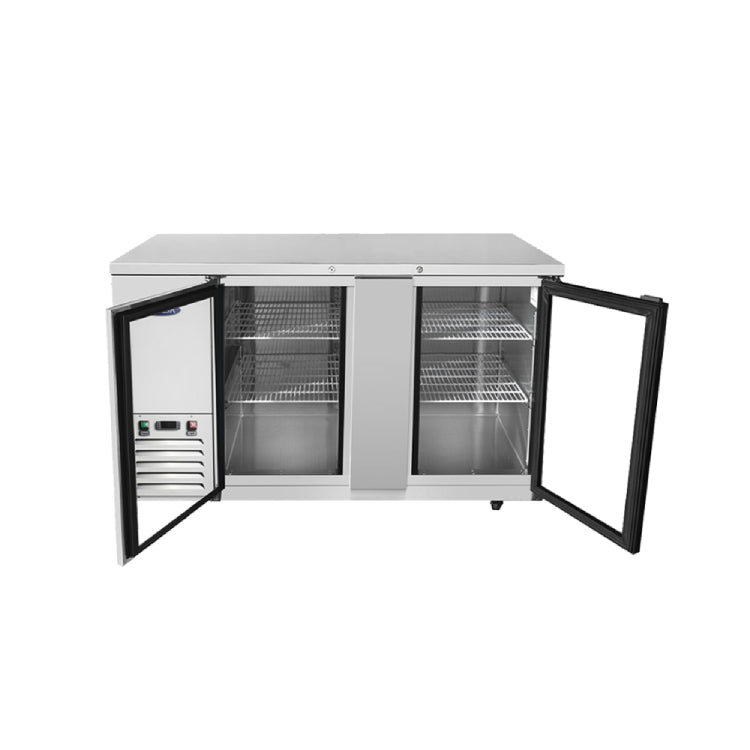 Atosa 69″ Back Bar Cooler with Glass Doors - MBB69GGR