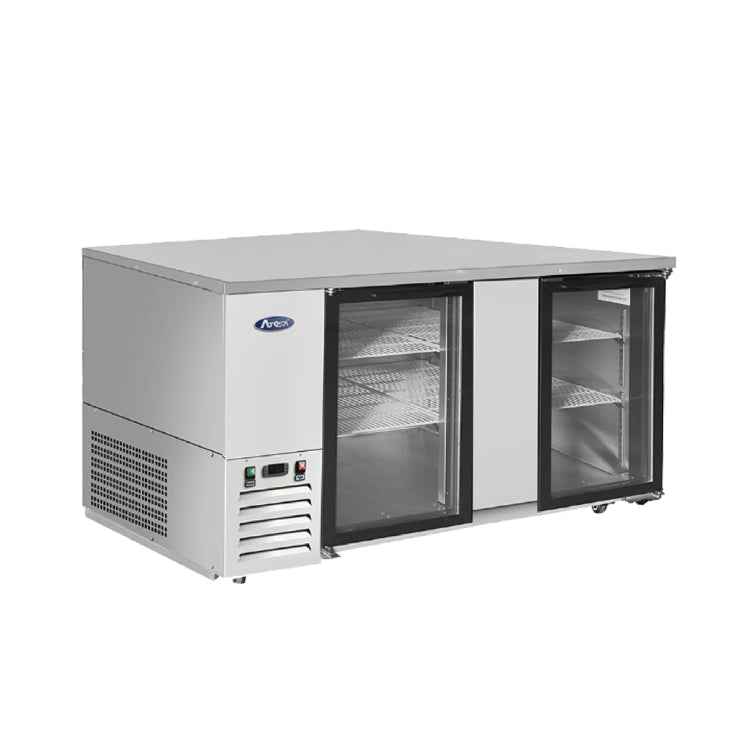 Atosa 69″ Back Bar Cooler with Glass Doors - MBB69GGR