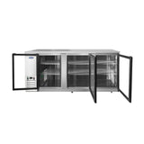 Atosa 90″ Back Bar Cooler with Glass Doors - MBB90GGR