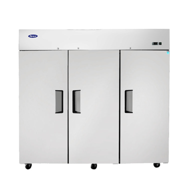 Atosa Top Mount Three Door Reach-in Freezer - MBF8003GR - VRS Restaurant Equipment & Supply Store