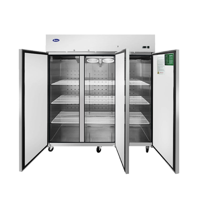 Atosa Top Mount Three Door Reach-in Freezer - MBF8003GR - VRS Restaurant Equipment & Supply Store